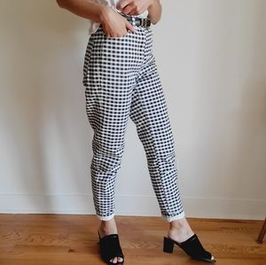 Topshop gingham mom jeans